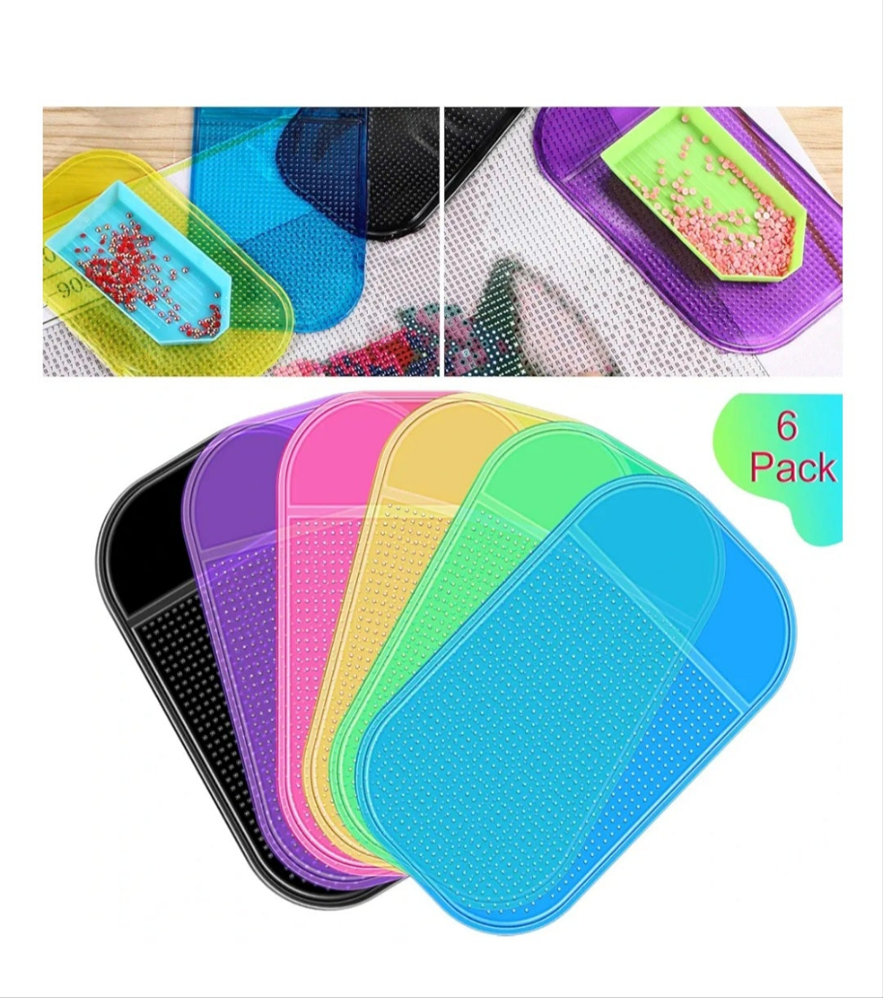 Blulu 6pcs anti slip sticky mats