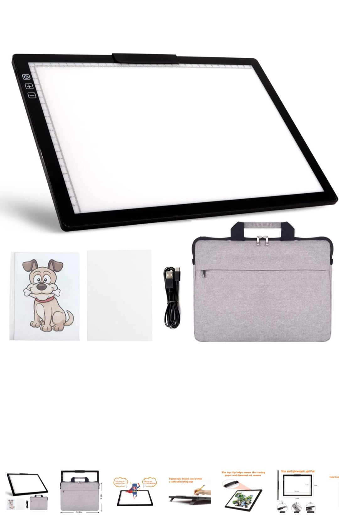 Rechargeable LED Pad with Padded Case