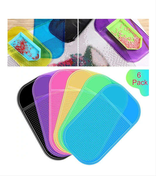 Blulu 6pcs anti slip sticky mats