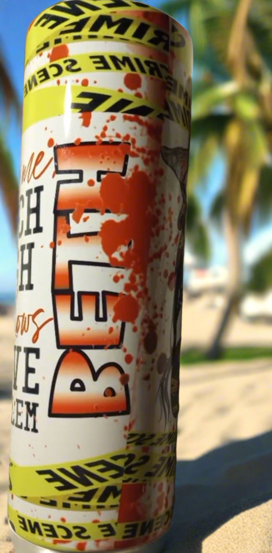 20oz Personalized Crime Junkie