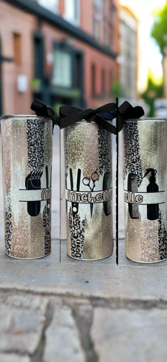 20oz personalized hairstylist tumbler